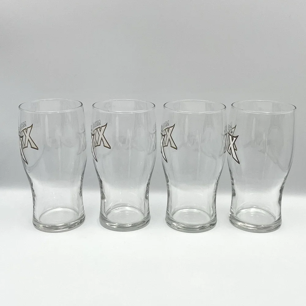 Set of‎ 4 Molson XXX Beer Glasses 6¼
